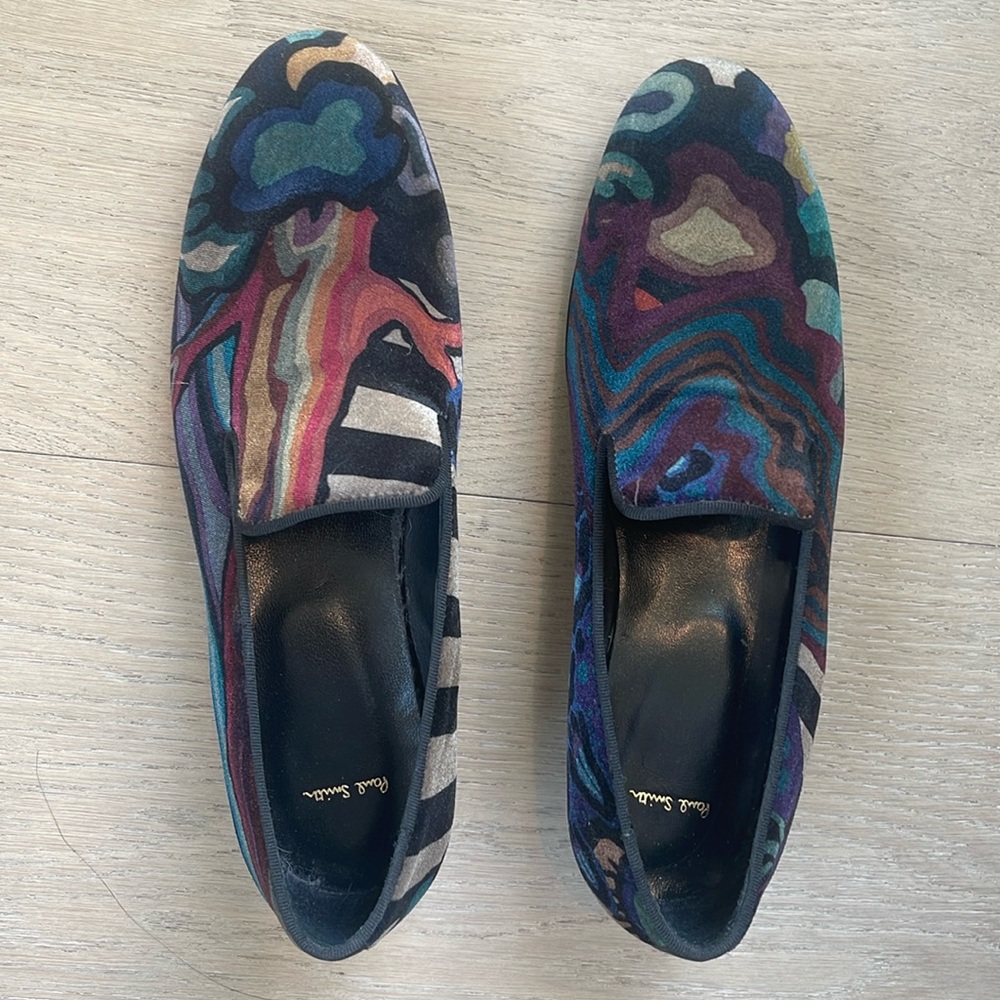 Paul Smith Velvet Loafers with leather upper, size 40 IT (fits a 9.5 US), NWT
